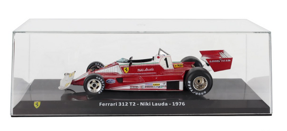 1:24 1976 Niki Lauda -- #1 Ferrari 312 T2 -- Atlas/Edicola F1