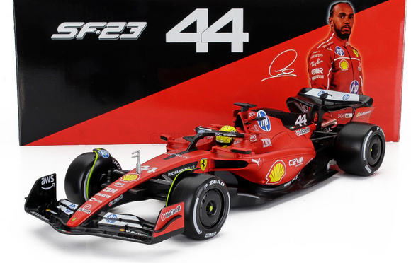 1:18 2025 Lewis Hamilton -- Fiorano Test -- #44 Ferrari SF-23 -- Bburago F1