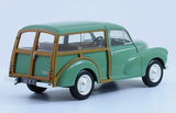 1:24 1958 Morris Minor Traveller -- Bermuda Light Green w/Wood Details -- Atlas