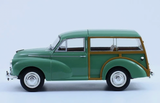 1:24 1958 Morris Minor Traveller -- Bermuda Light Green w/Wood Details -- Atlas