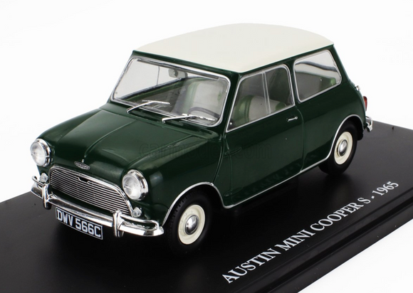 1:24 1965 Austin Mini Cooper S -- Dark Green / Cream -- Atlas/Edicola