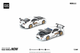 (Pre-Order) 1:64 Toyota Supra (A80) TOP SECRET GT300 -- White -- Pop Race