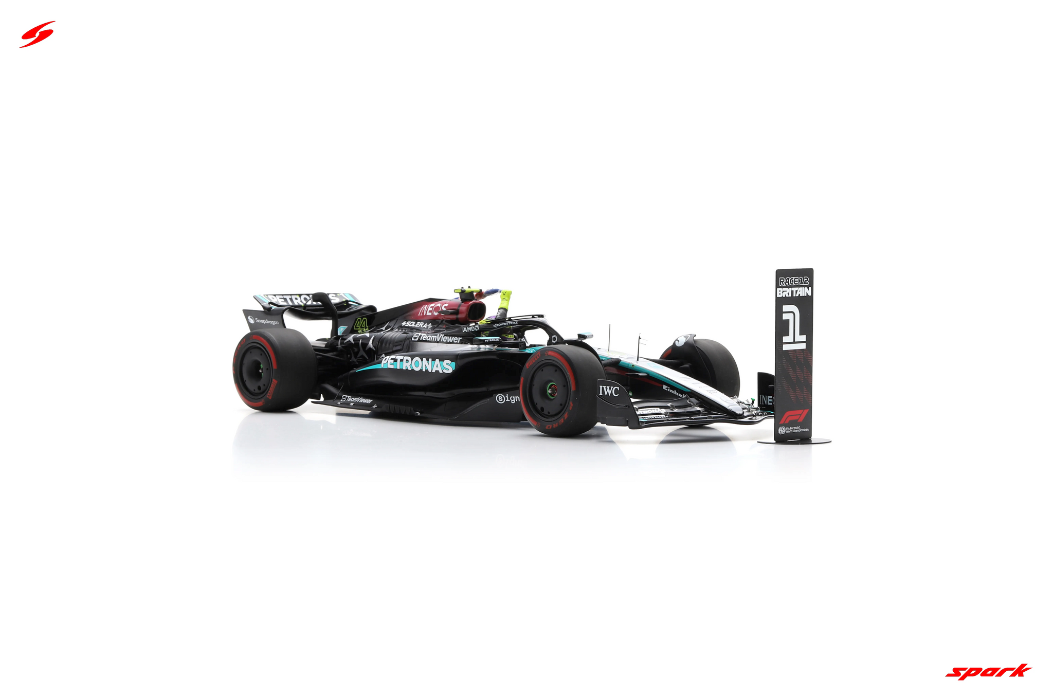 1:18 2024 Lewis Hamilton - British GP Winner -- #44 Mercedes-AMG W15 -