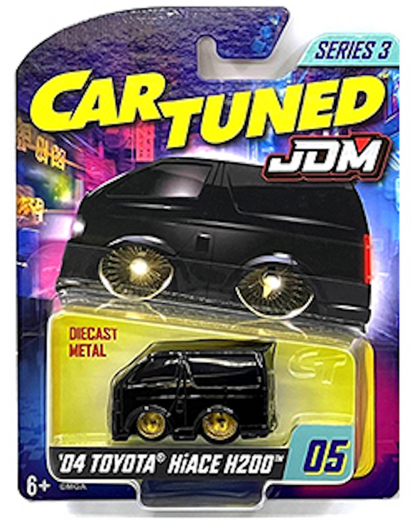 1:64 2004 Toyota HiACE H200 (VIP) -- Black -- CarTuned: JDM Series 3