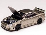 1:64 Nissan GT-R (R34) Z-Tune -- Millennium Jade -- Motorhelix