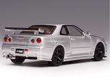 1:64 Nissan GT-R (R34) Z-Tune -- Silver -- Motorhelix