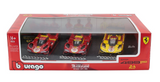 (Pre-Order) 1:43 (3-Pack) 2023, 2024, 2025 Le Mans 24h Winner -- Ferrari 499P -- Bburago