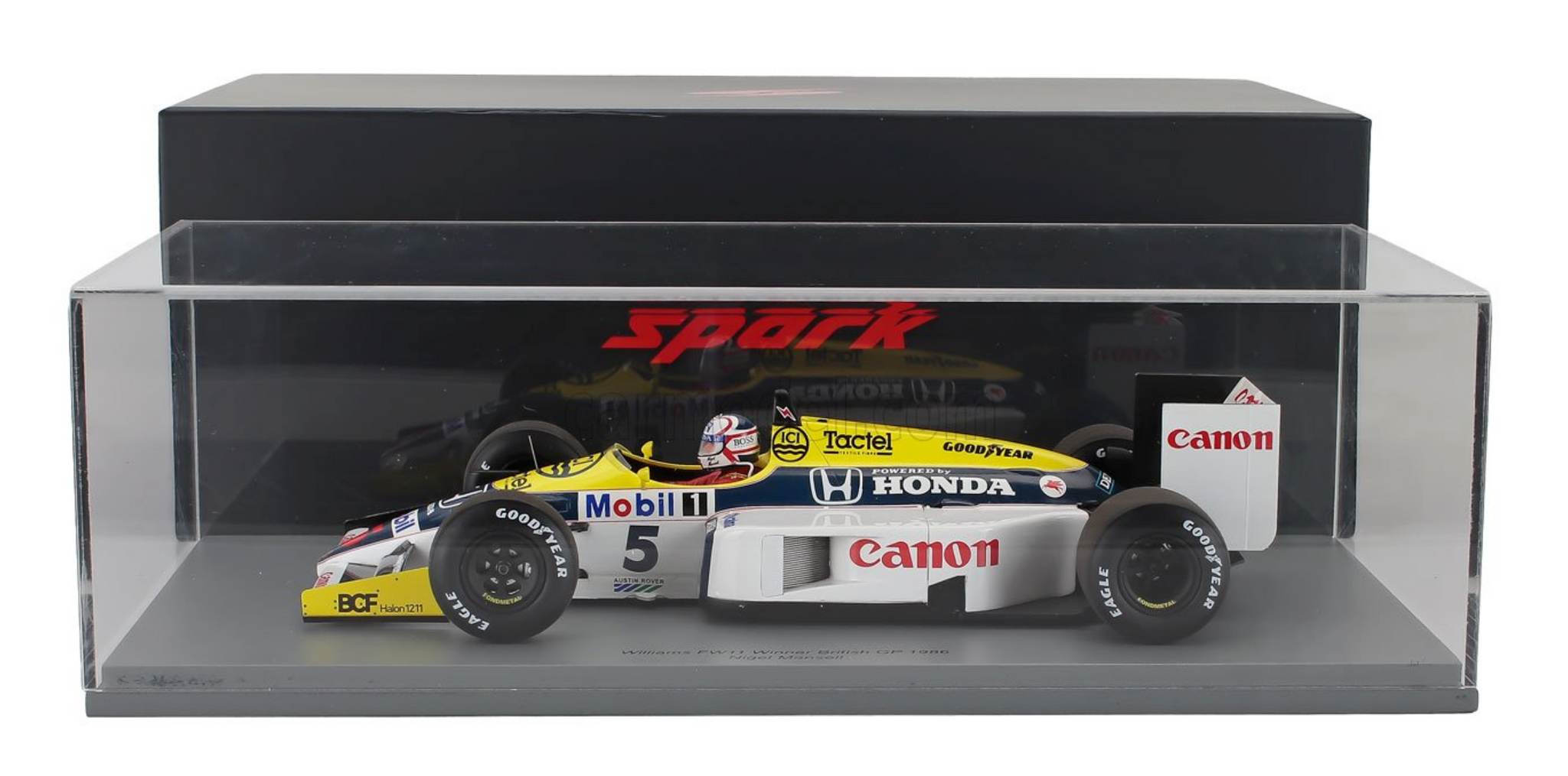 FIGURINE 1/18 NIGEL MANSELL VROOM FOR EXOTO GP REPLICAS SPARK MINICHAMPS