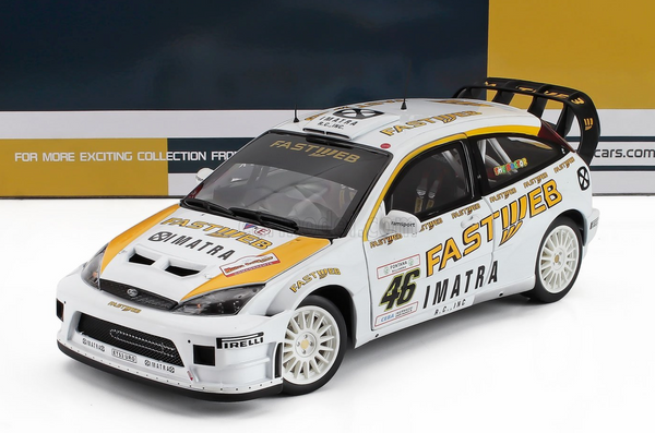 Sunstar 1/18 – Ford Focus RS WRC N°46 Valentino Rossi – Rallye Monza 2009 – Précde