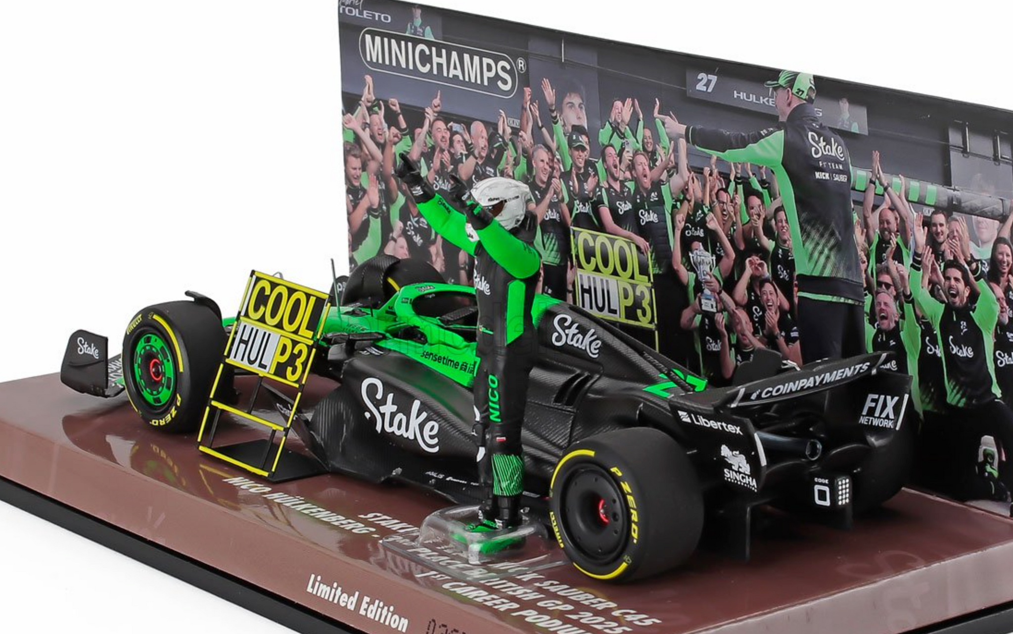 1:43 2025 Nico Hulkenberg (First Podium) -- British GP -- Minichamps F