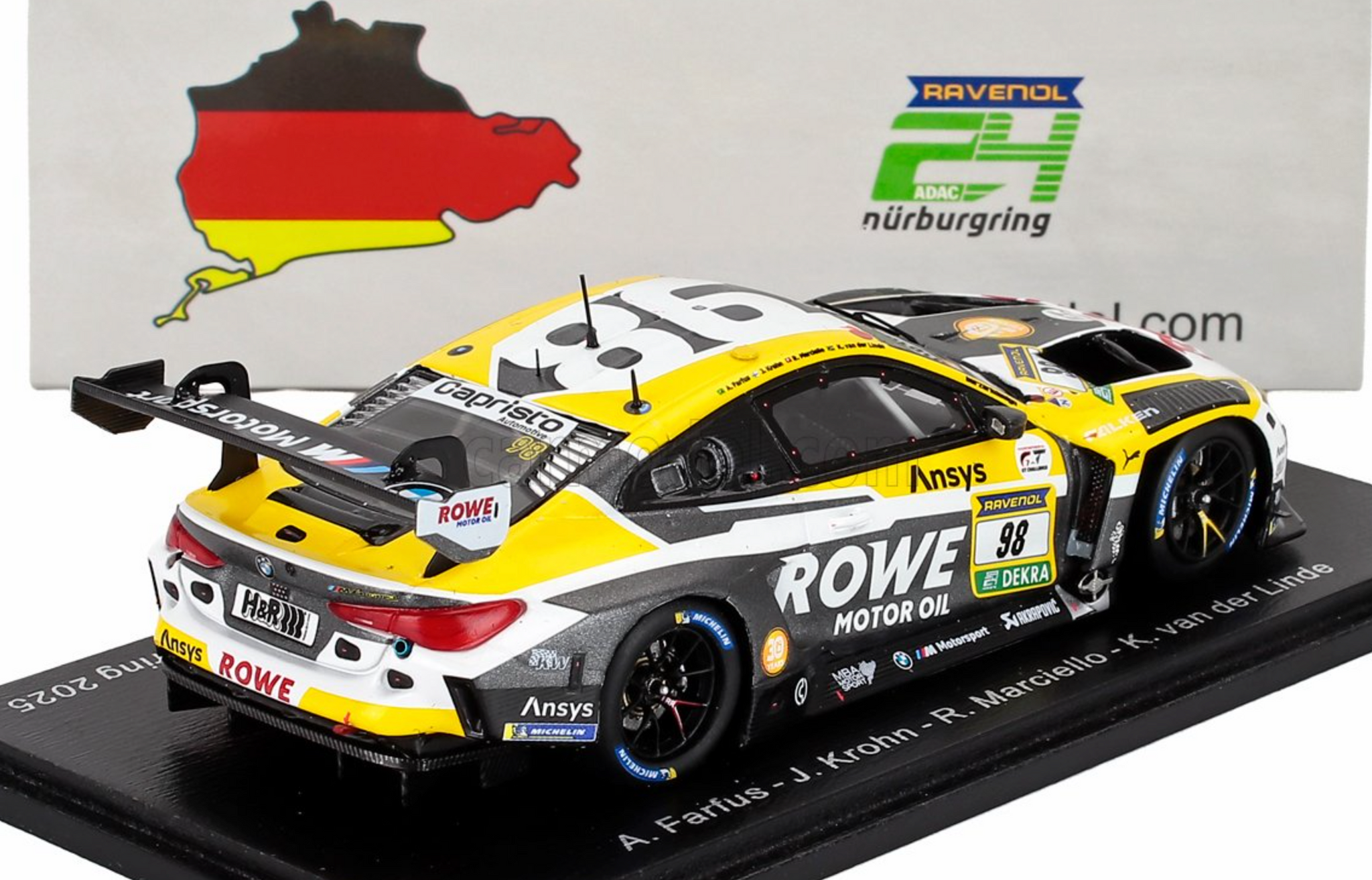 1:43 2025 Nürburgring 24h Winner -- #98 ROWE Racing BMW M4 GT3 -- Spar