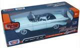 1:18 1957 Chevrolet Bel Air Convertible -- Light Green -- MotorMax