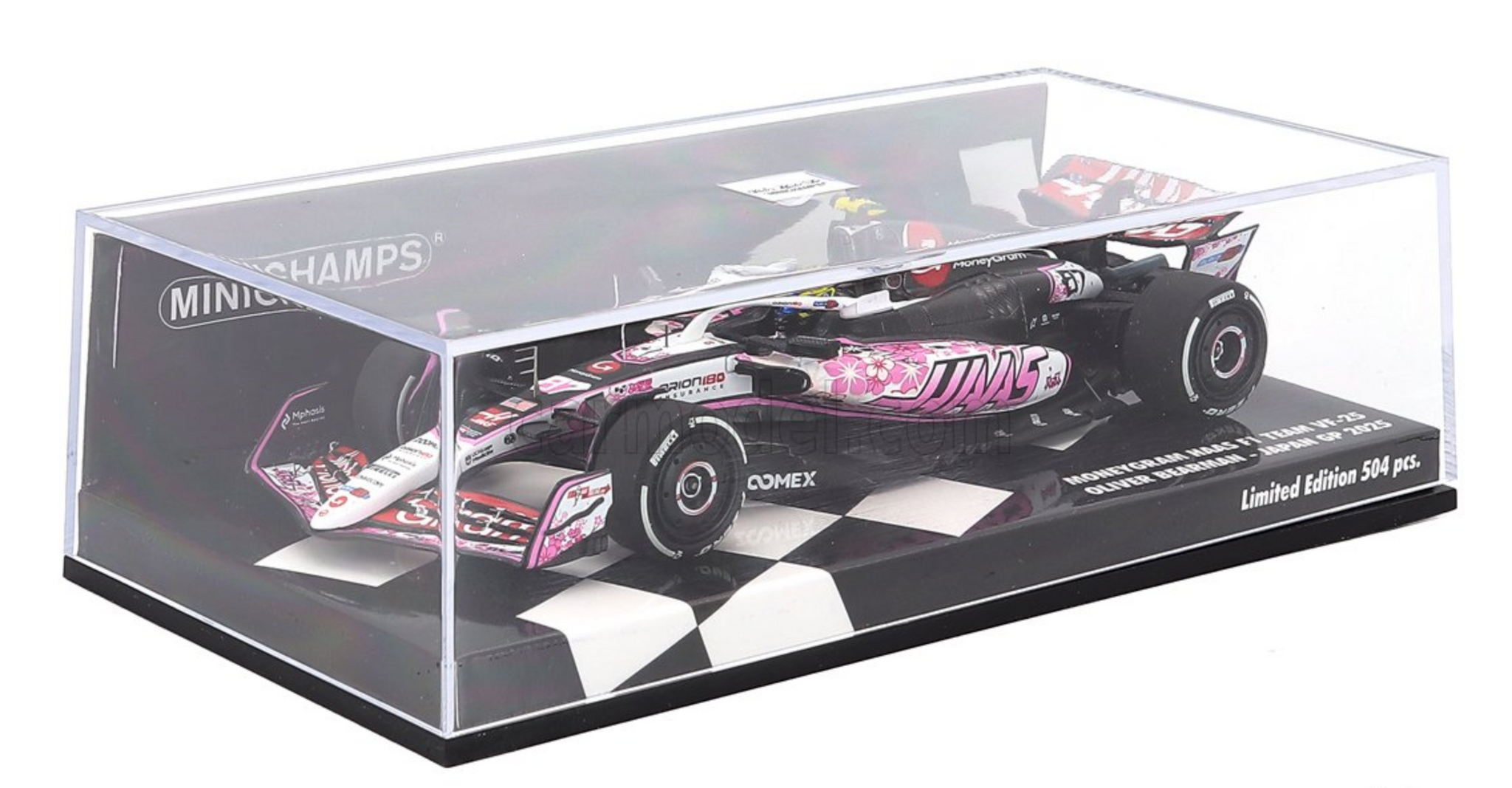 1:43 2025 Oliver Bearman -- Japanese GP -- #87 HAAS VF-25 -- Minichamp