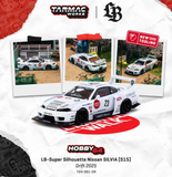 (Pre-Order) 1:64 Nissan Silvia (S15) LB-Super Silhouette -- #23 White 2025 Drift -- Tarmac Works