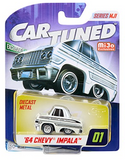 1:64 1964 Chevrolet Impala Lowrider -- White -- CarTuned: MiJo Exclusive Series 1