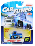 1:64 1987 Chevrolet C10 Custom -- Blue -- CarTuned: MiJo Exclusive Series 1