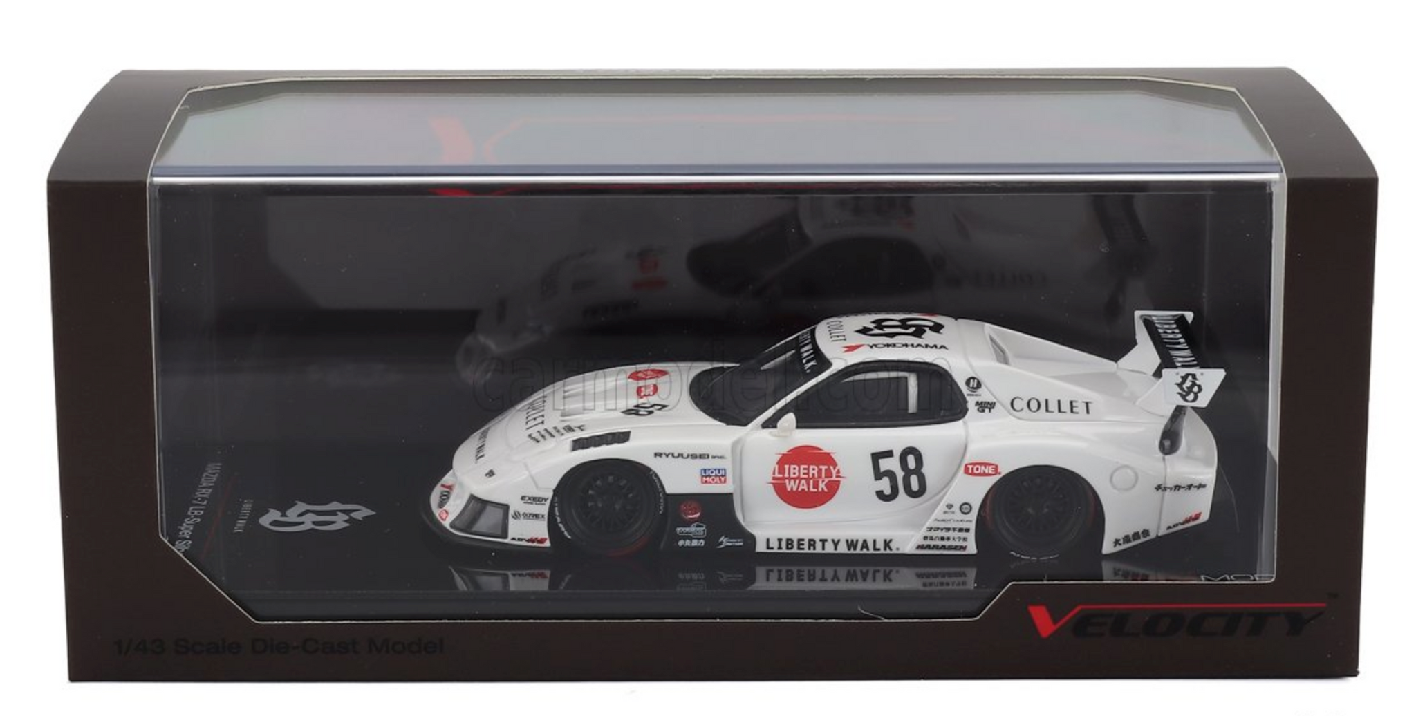 1:43 Mazda RX-7 LB-Super Silhouette -- White ATHLETECOLLET -- TSM-Mode