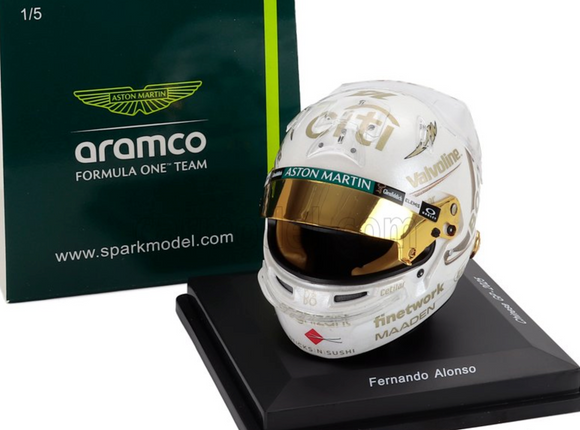1:5 Helmet -- Fernando Alonso - 2025 China GP -- Aston Martin -- Spark