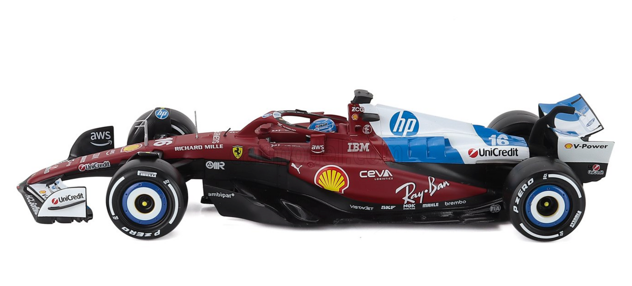 1:18 2025 Charles LeClerc -- Miami GP -- #16 Ferrari SF-25 -- Bburago