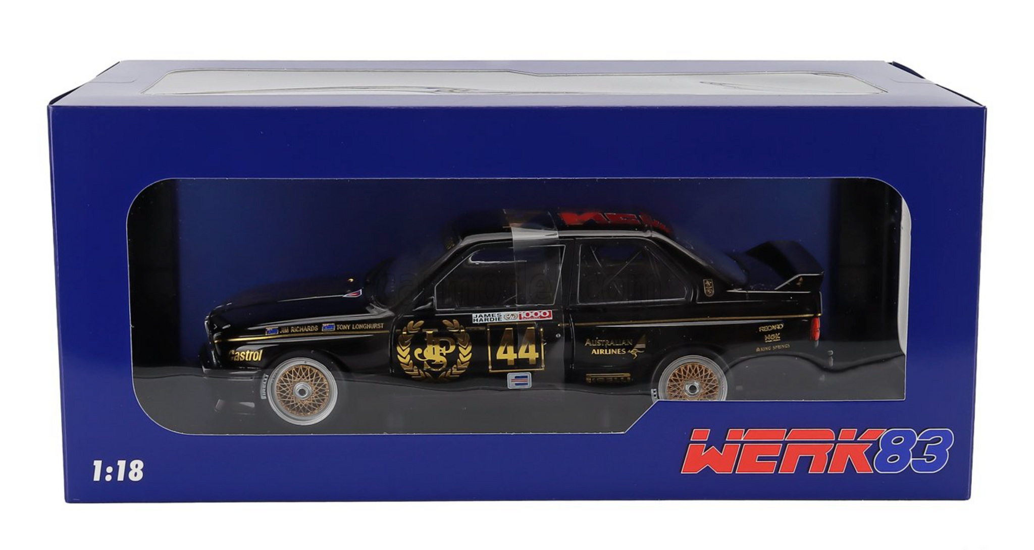 1:18 1987 Bathurst 1000 Class 2 Winner -- #44 JPS BMW M3 (E30) -- Werk