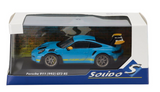 1:43 Porsche 911 (992) GT3 RS 2023 -- Riviera Blue w/Yellow Stripe -- Solido
