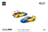 (Pre-Order) 1:64 Honda NSX-R -- SPOON Blue/Yellow -- Pop Race