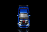 (Pre-Order) 1:64 Nissan GT-R (R34) Skyline w/GT Aero Kit -- Bayside Blue -- Motorhelix