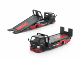 (Pre-Order) 1:64 Mitsubishi Fuso Flatbed Transporter PANDEM -- ADVAN -- Pop Race