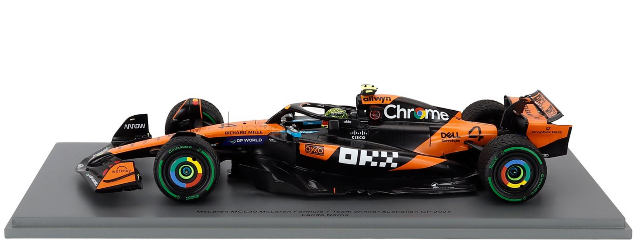 1:18 2025 Lando Norris -- Australian GP Winner -- #4 McLaren MCL39 --