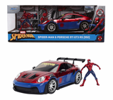 (Pre-Order) 1:24 Spider Man w/ Porsche 911 (992) GT3 RS -- Marvel The Avengers -- JADA
