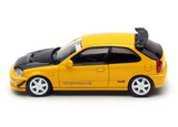 1:64 Honda Civic Type R EK9 J’s Racing -- Yellow -- Motorhelix M65053