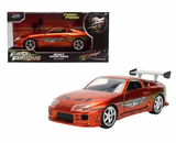 1:32 Brian's Toyota Supra -- Orange - Candy Finish -- JADA: Fast & Furious 25th