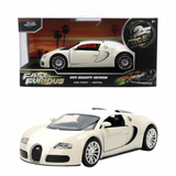 (Pre-Order) 1:32 Bugatti Veyron -- White/Cream -- JADA: Fast & Furious 25th