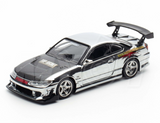 1:64 Nissan Silvia (S15) TOP SECRET -- Chrome Silver -- INNO64 Malaysia 2025 Event Edition