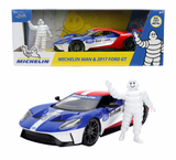 (Pre-Order) 1:24 Michelin Man w/2017 Ford GT -- Michelin Tyres -- JADA
