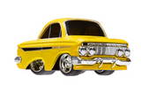 1:64 1961 Chevrolet Impala -- Yellow -- CarTuned: Hobby Alternate Series 5