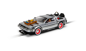 Scalextric 1:32 -- Back to the Future 3 Time Machine -- DeLorean DMC-12 C4307