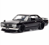 1:24 Brian's 1971 Nissan Skyline 2000 GT-R -- Black -- Fast & Furious JADA