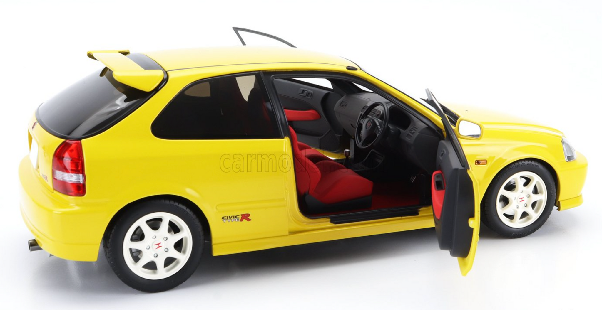 Modèle Réduit Motorhelix Honda Civic Type R EK9-120, échelle 1/18, Blanc - Miniature Métallique De Collection Détaillée