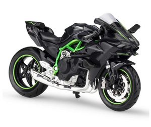 1:12 Kawasaki Ninja H2 R -- Black/Green -- Maisto Motorcycles