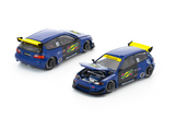 1:64 Honda Civic EG6 Pandem -- Sunoco Blue/Yellow -- Pop Race