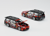 1:64 Nissan Stagea w/R34 GTR Skyline Front - Pluto Mok "DRIFTAGEA34" -- Pop Race