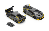 1:64 Lamborghini Huracan STO -- Matte Grey w/Yellow Accents -- Pop Race