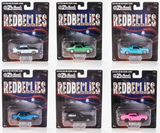 1:64 (6-Pack) Red Bellies Carded Series 1 - Holden/Ford -- Oz Wheels: Red Bellies