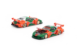 (Pre-Order) 1:64 Mazda RX7 (FD3S) LB-Super Silhouette -- #55 Orange/Green 787B Tribute -- Pop Race