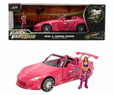 (Pre-Order) 1:24 Suki's Honda S2000 w/ Figurine - Pink -- JADA: Fast & Furious