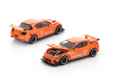 1:64 Mazda RX-8 RE-AMEMIYA -- Chrome Orange -- Pop Race