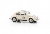 1:64 Volkswagen Beetle -- "Herbie" #53 White w/Stripes -- Schuco VW 64U00015