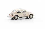 1:64 Volkswagen Beetle -- "Herbie" #53 White w/Stripes -- Schuco VW 64U00015