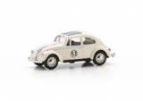 1:64 Volkswagen Beetle -- "Herbie" #53 White w/Stripes -- Schuco VW 64U00015